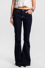 Flare – Low Waist raw Jeans