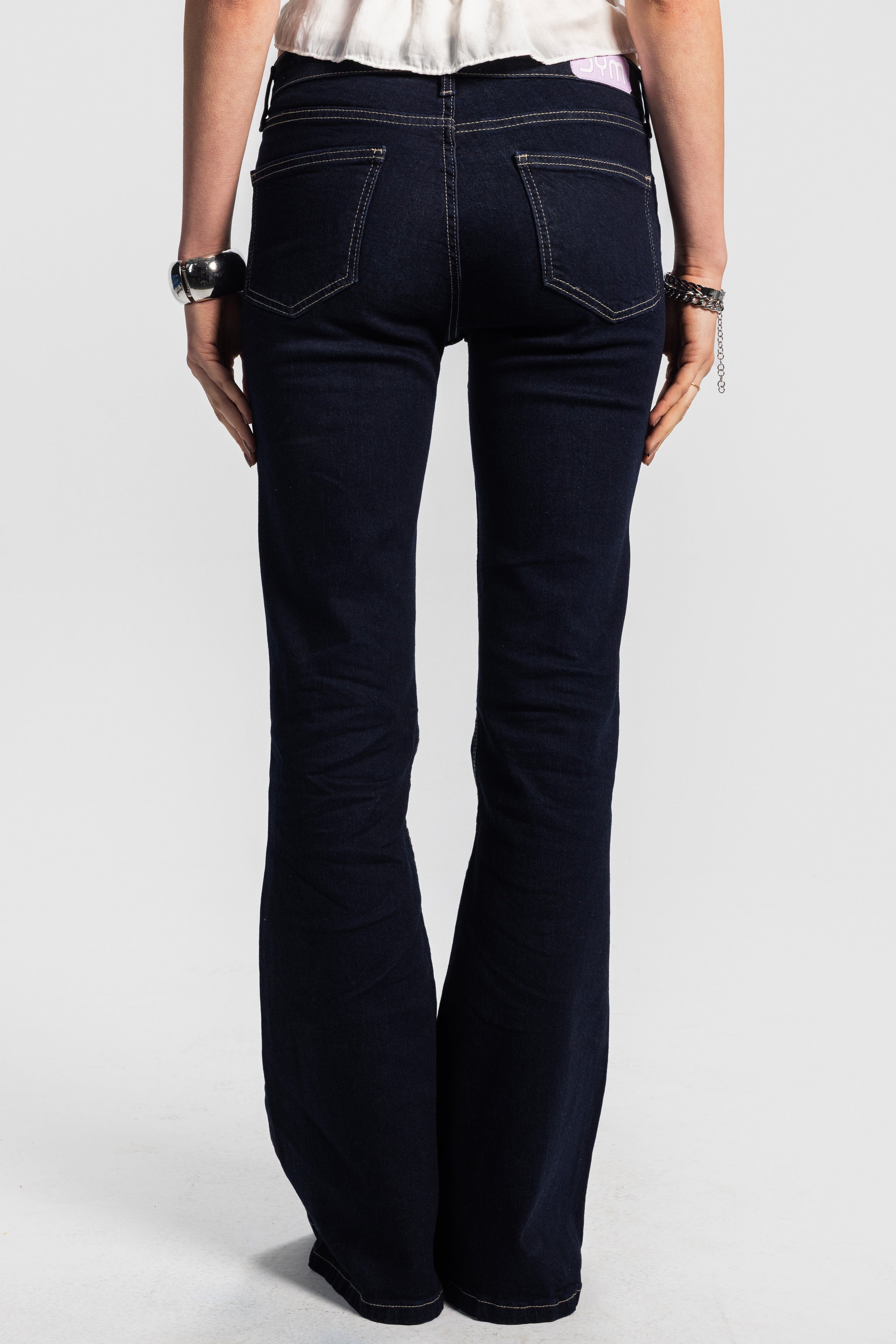 Flare – Low Waist raw Jeans