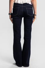 Flare – Low Waist raw Jeans