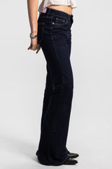 Flare – Low Waist raw Jeans