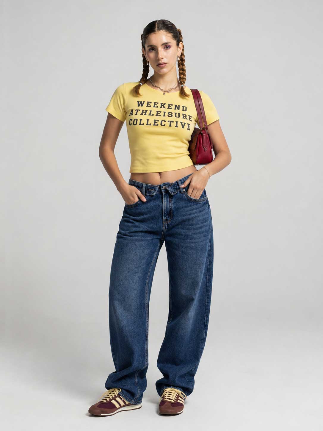 Baggy Mid-Waist Vintage Blue Jeans