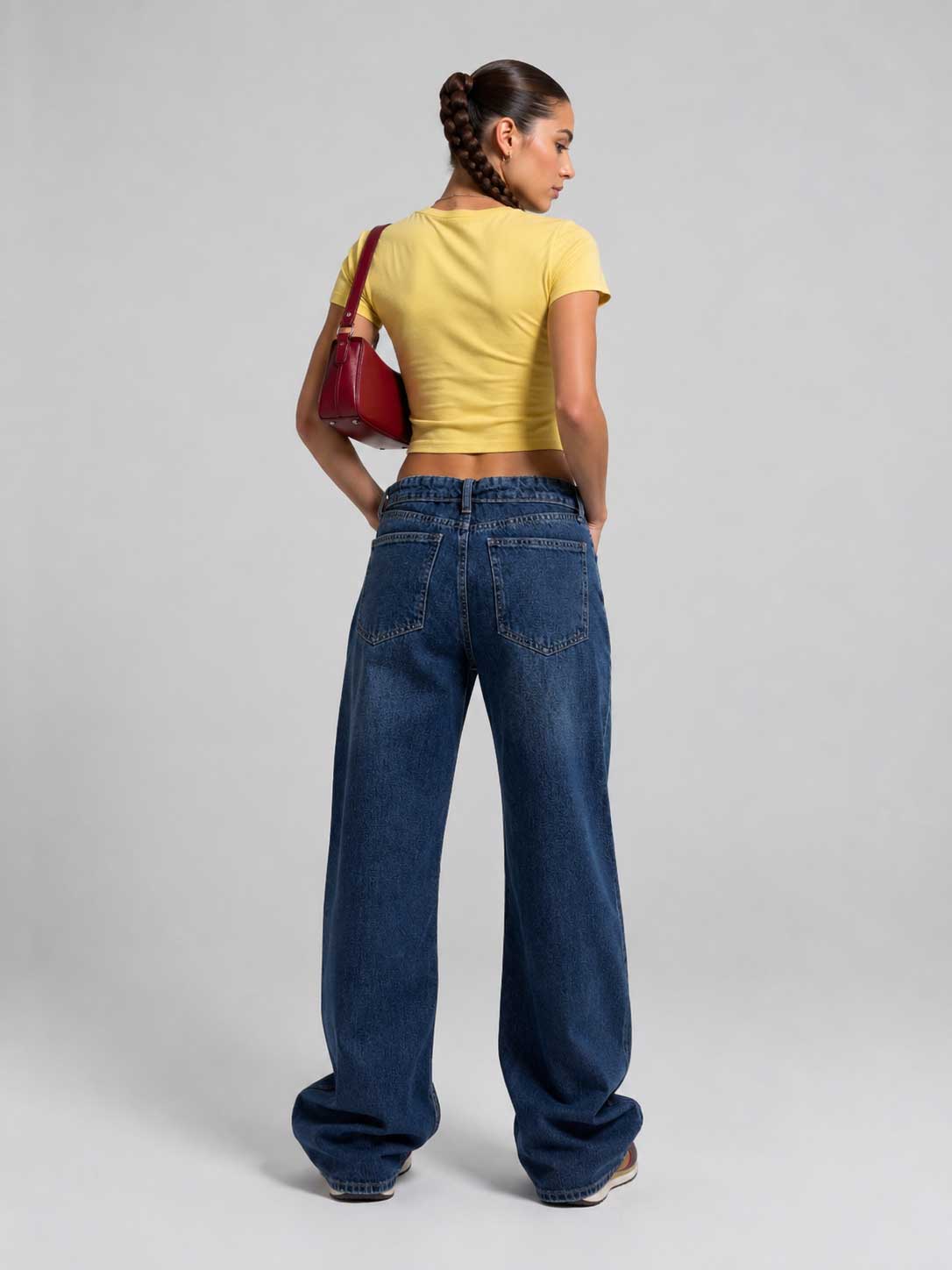 Baggy Mid-Waist Vintage Blue Jeans