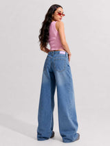 Baggy High-Waist Light Vintage Blue Jeans
