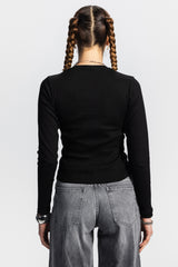 Basic Long Sleeve Top – Black