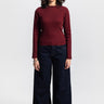 Basic Long Sleeve Top – Burgundy