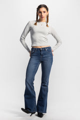 Basic Long Sleeve Top – Light Grey