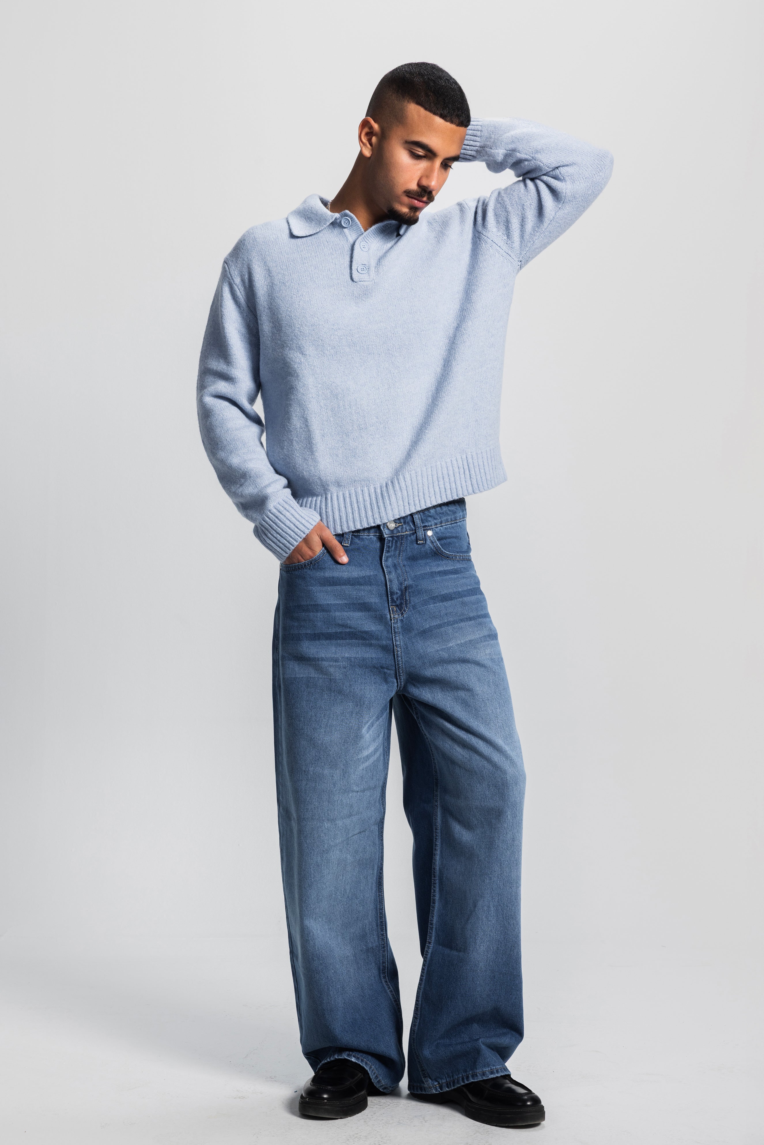Super Baggy – Mid Blue Jeans