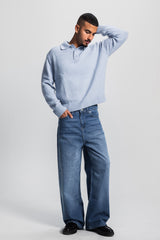 Super Baggy – Mid Blue Jeans