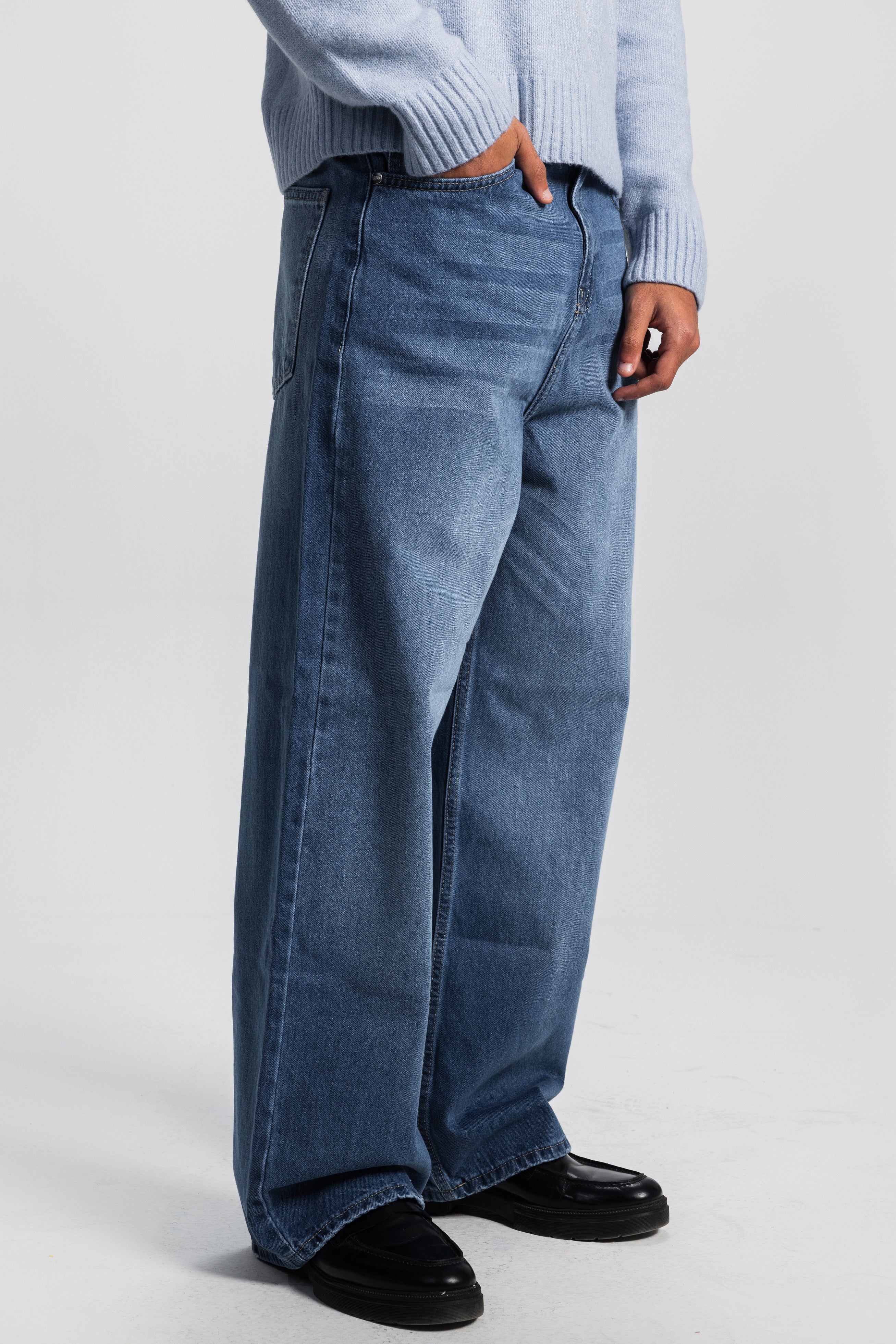 Super Baggy – Mid Blue Jeans