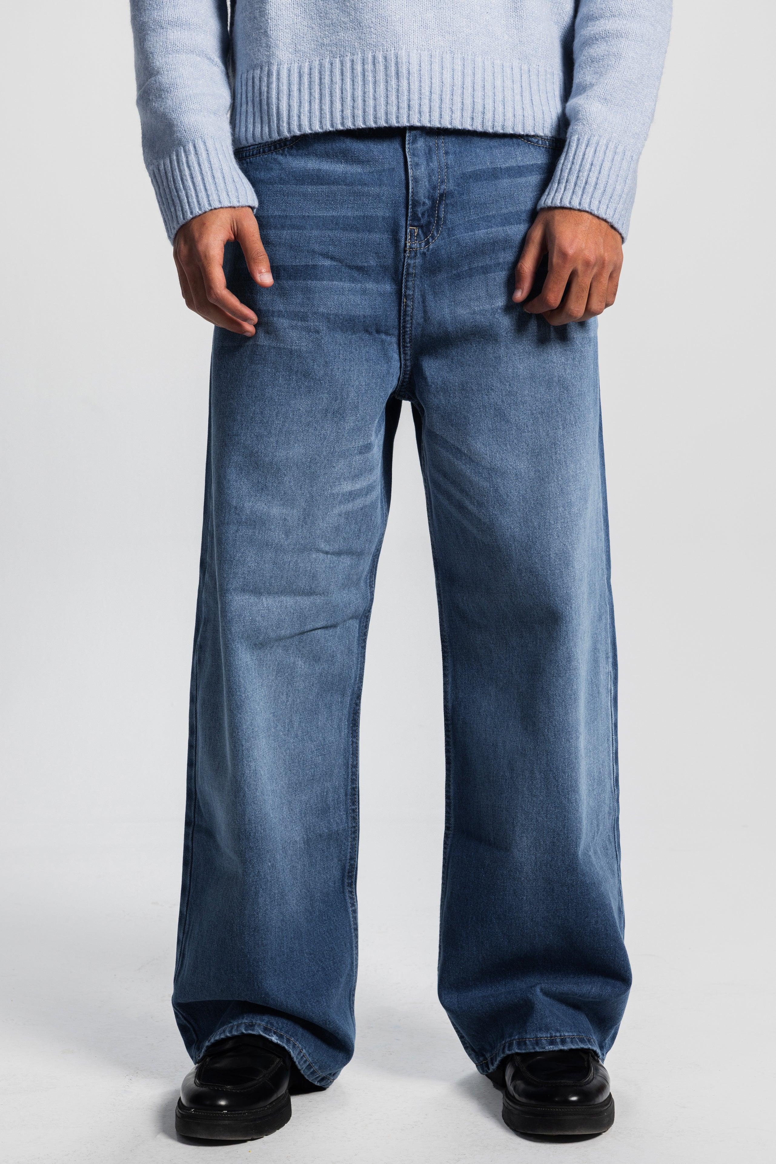Super Baggy – Mid Blue Jeans