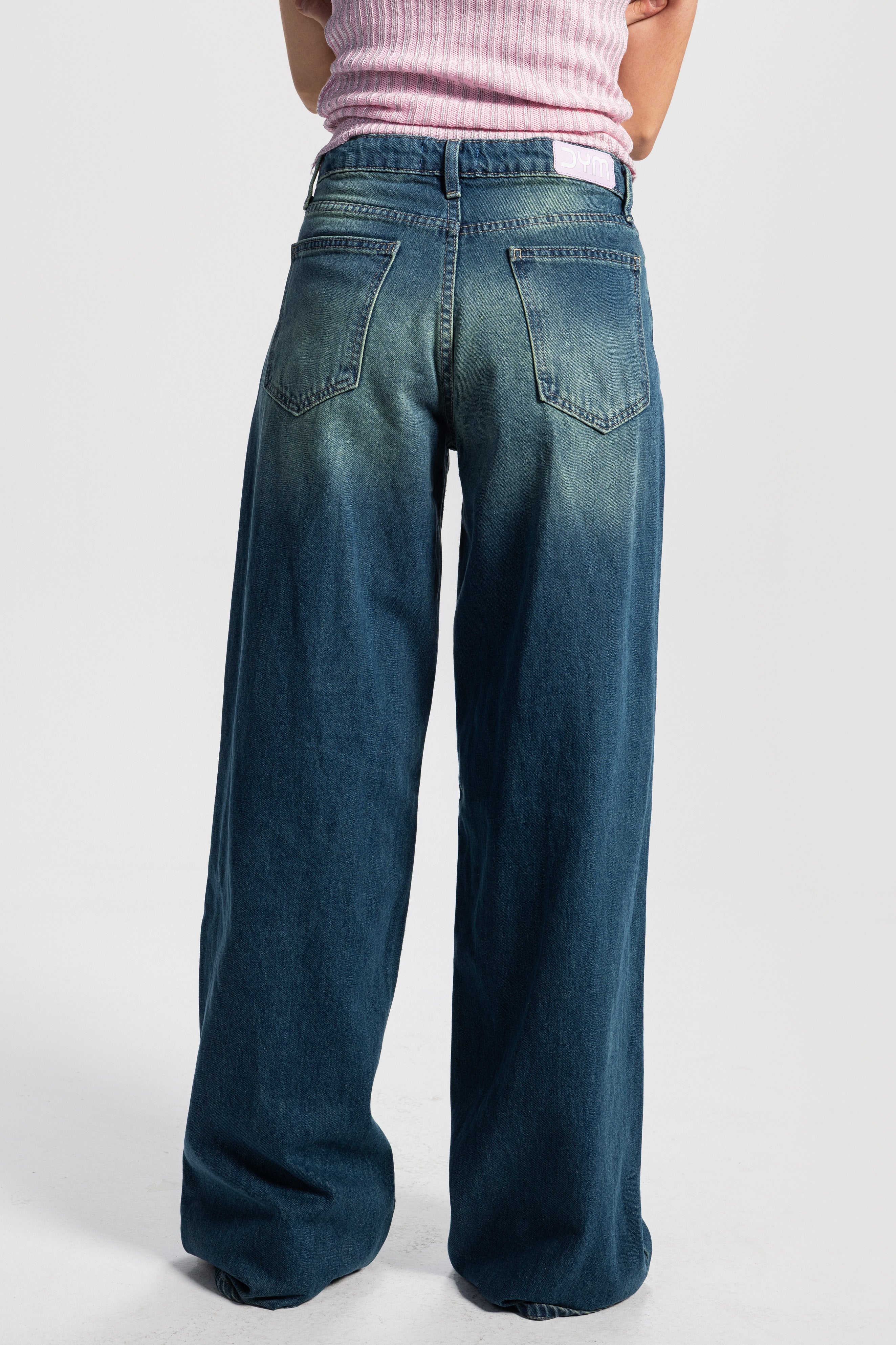 Baggy – Mid-Rise Vintage Washed Green Jeans