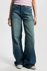 Baggy – Mid-Rise Vintage Washed Green Jeans