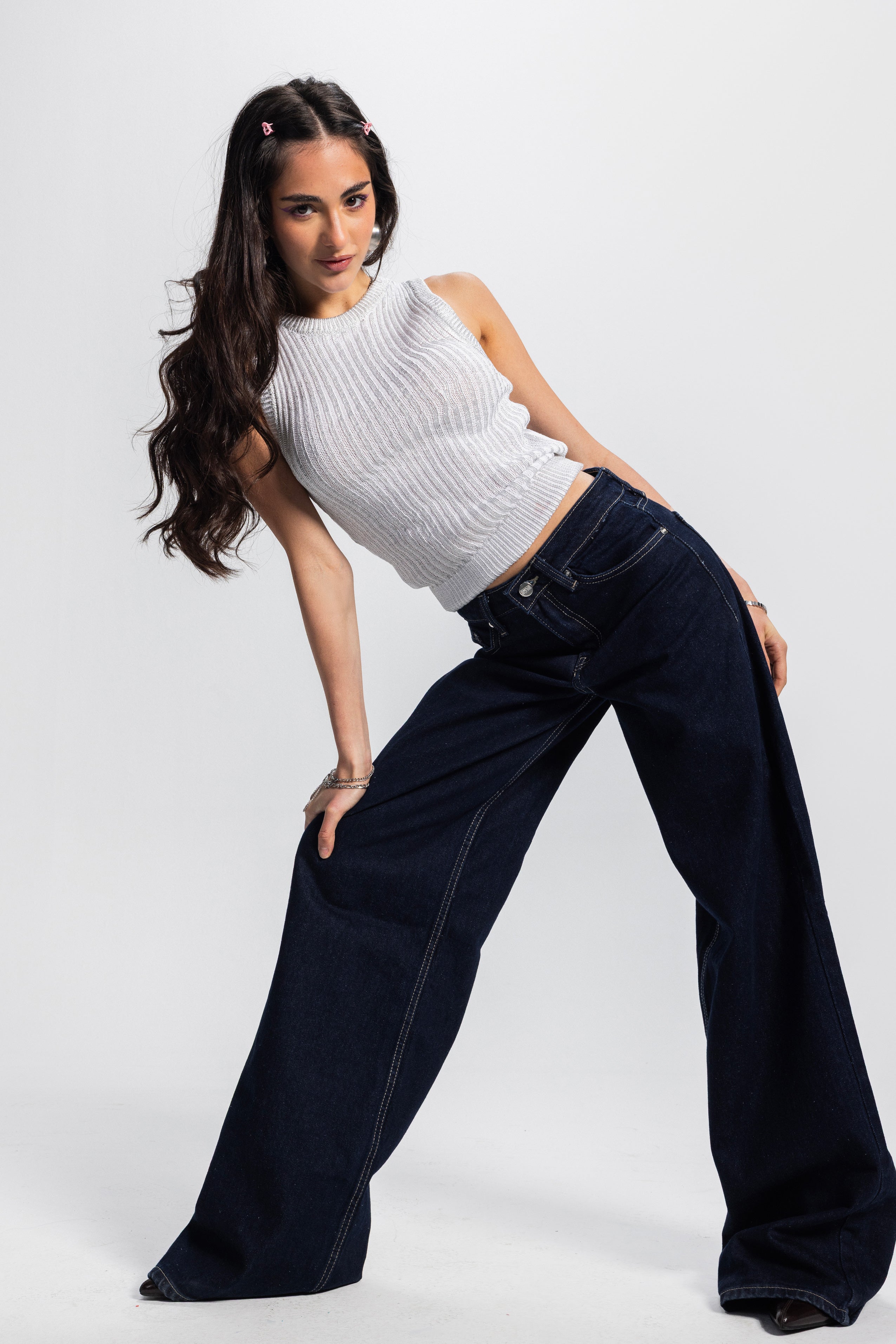 Baggy – Mid-Rise Raw Denim Jeans