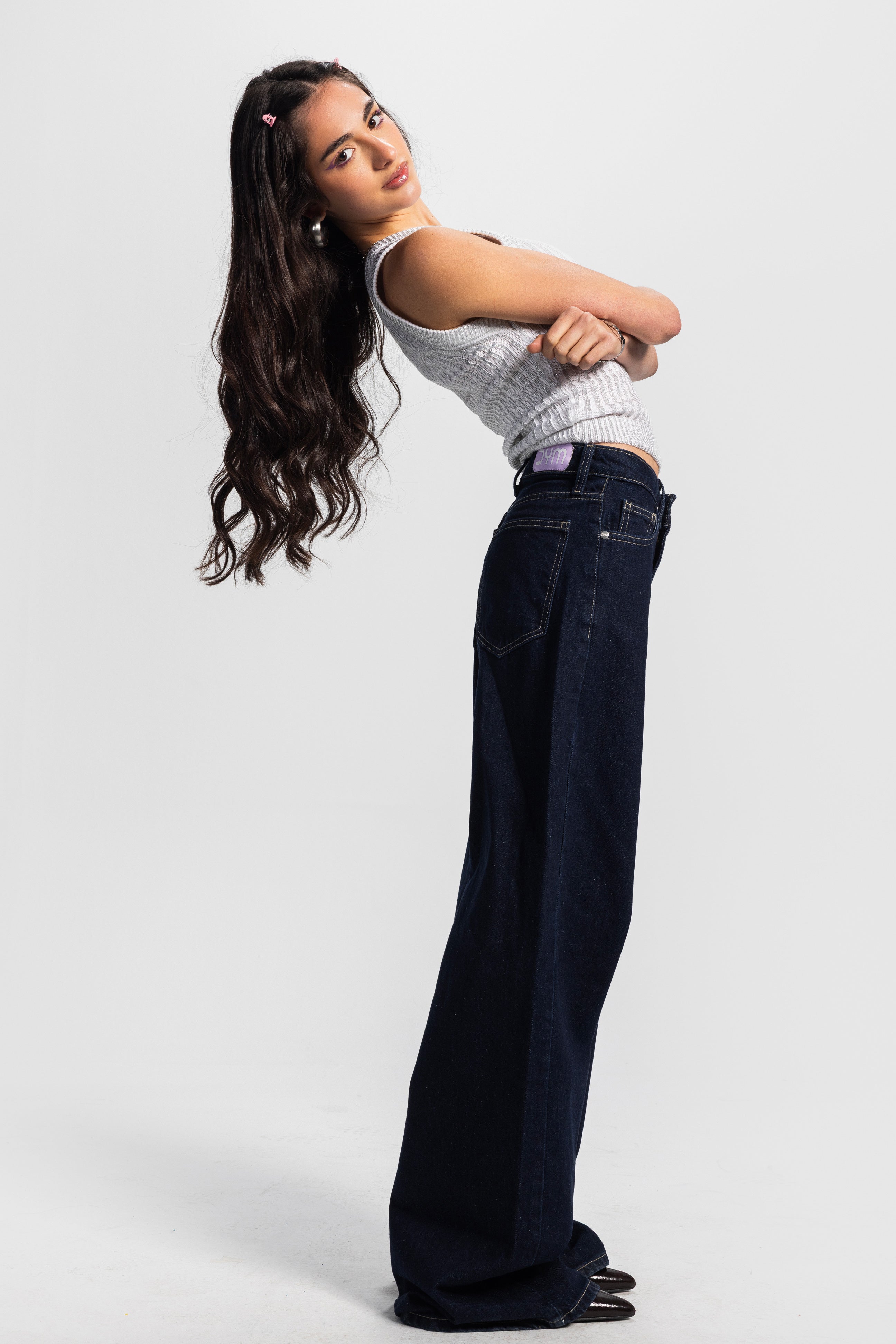 Baggy – Mid-Rise Raw Denim Jeans