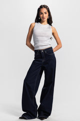 Baggy – Mid-Rise Raw Denim Jeans