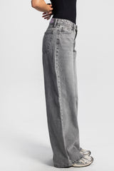 Baggy – Low-Waist Light Grey Jeans
