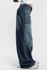 Baggy – Low-Waist Washed Vintage Green Jeans