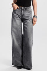 Baggy – Low-Waist Washed Grey Jeans
