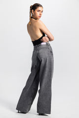 Baggy – Low-Waist Washed Grey Jeans