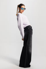 Relaxed Baggy – Low-Waist Washed Dark Grey Jeans