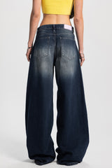Relaxed Baggy – Low-Waist Dark Vintage Blue Jeans