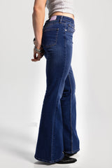 Flare – Low-Waist Dark Blue Jeans