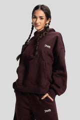 Oversized Hoodie – Burgundy