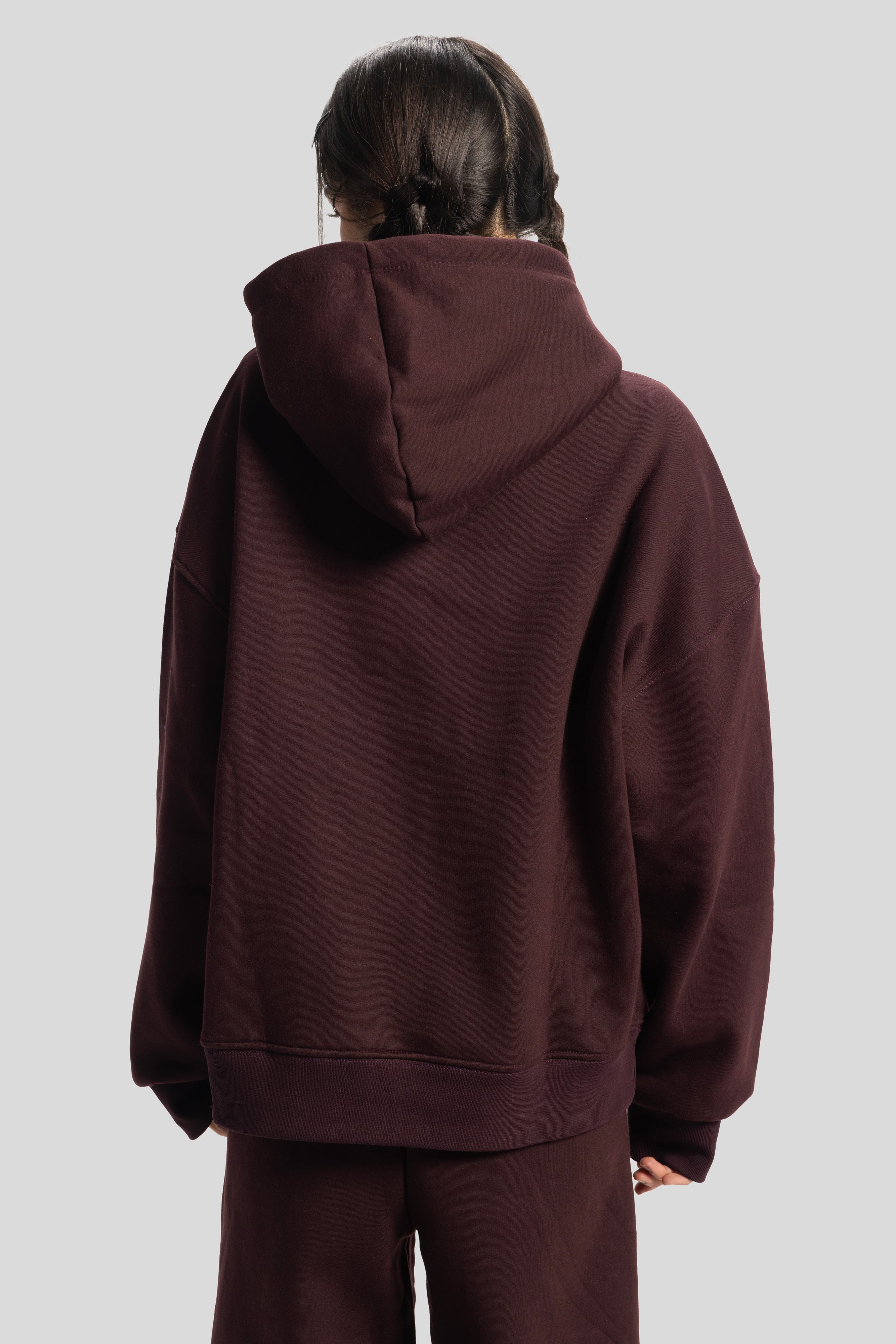 Oversized Hoodie – Burgundy