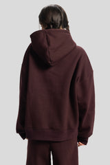 Oversized Hoodie – Burgundy