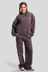 Oversized Hoodie – Dark Mauve