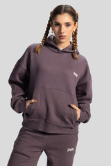 Oversized Hoodie – Dark Mauve