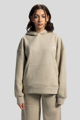 Oversized Hoodie – Ecru White