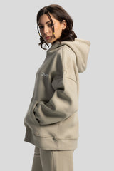 Oversized Hoodie – Ecru White