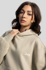 Oversized Hoodie – Ecru White