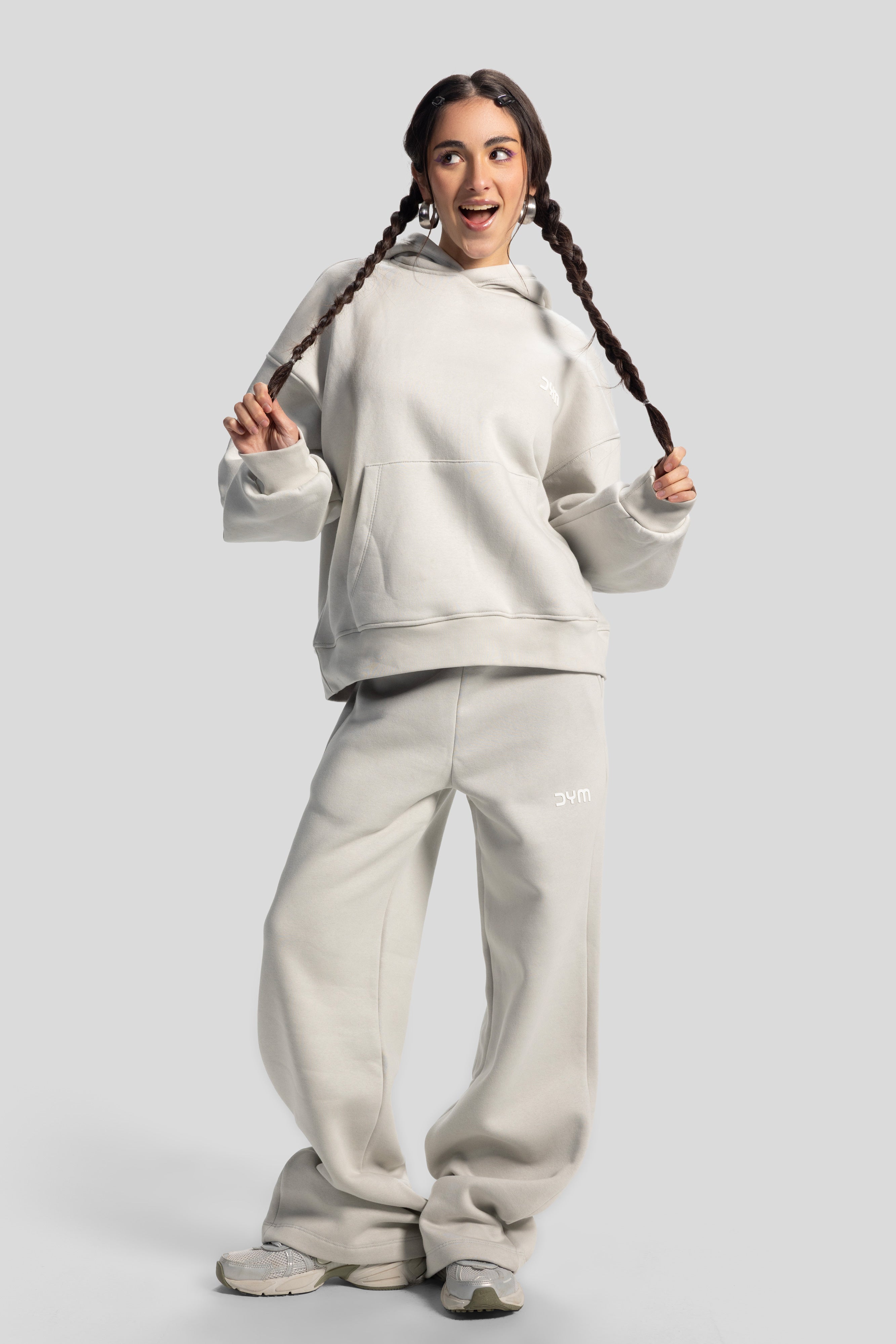 Oversized Hoodie – Light Grey