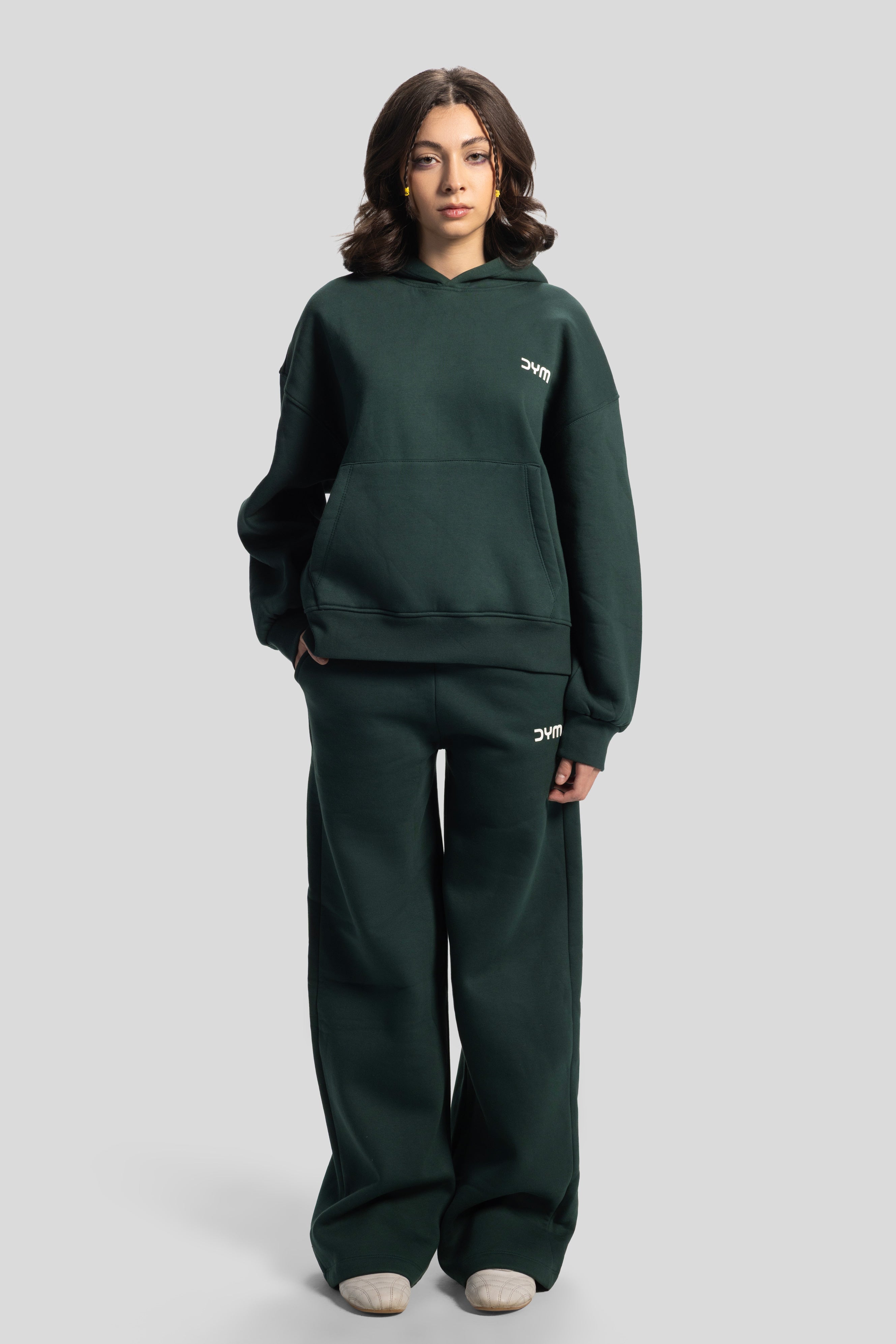 Oversized Hoodie – Dark Green