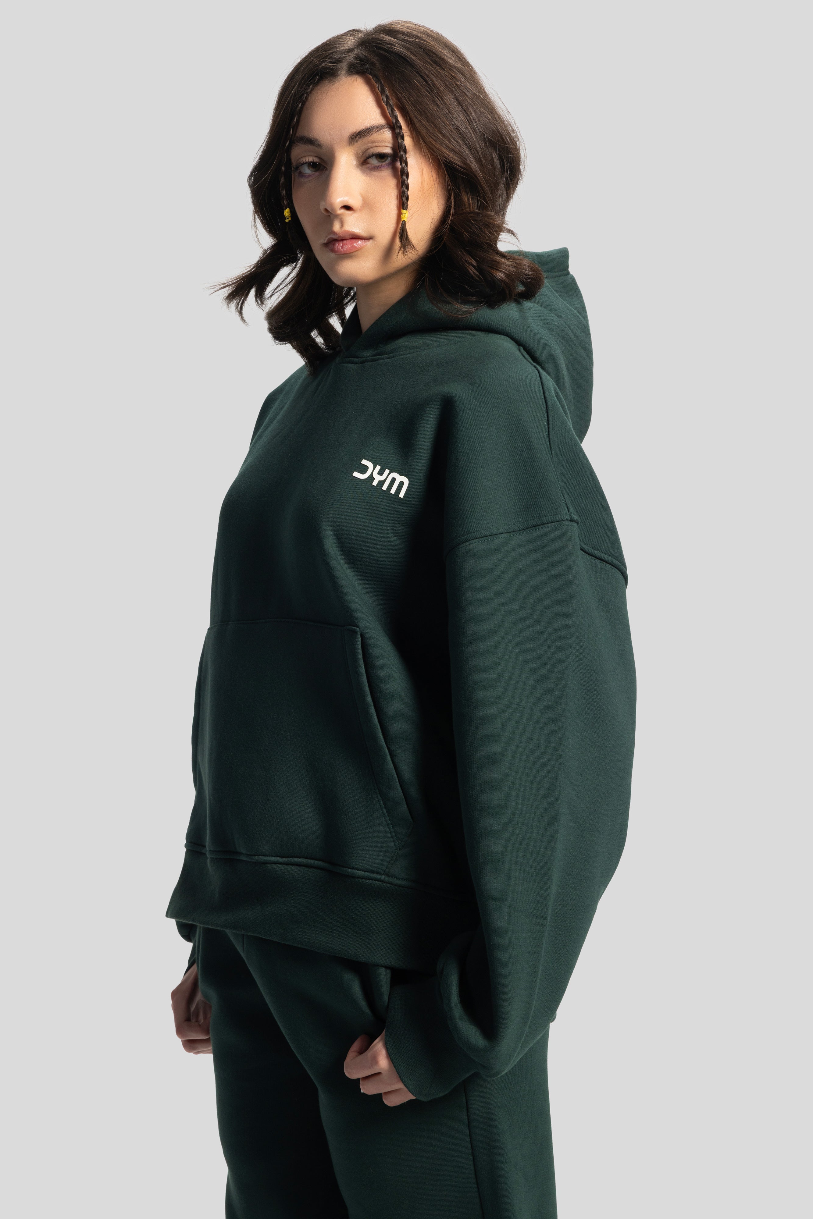 Oversized Hoodie – Dark Green