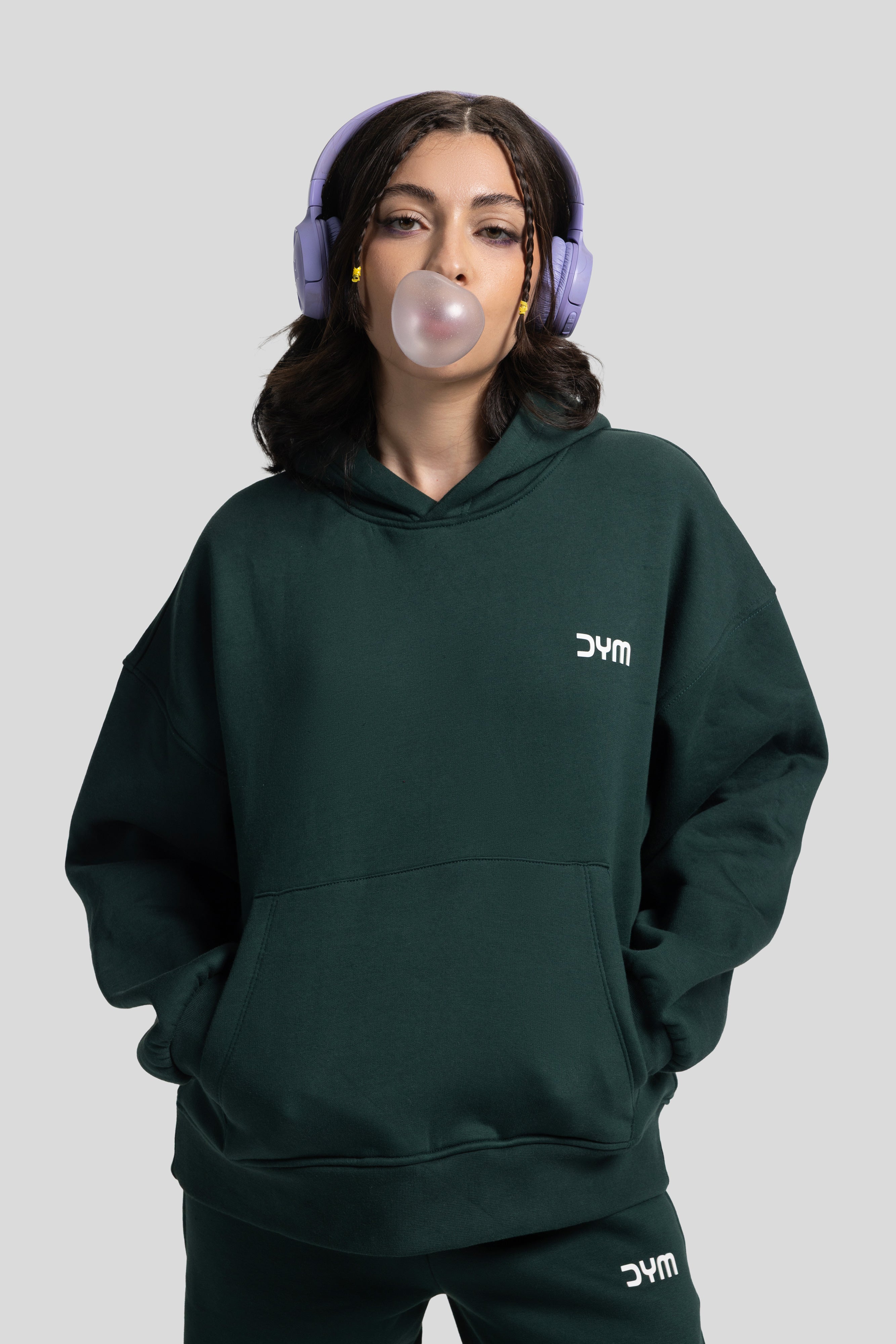 Oversized Hoodie – Dark Green