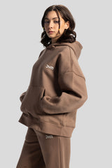 Oversized Hoodie – Soft Brown