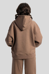 Oversized Hoodie – Soft Brown