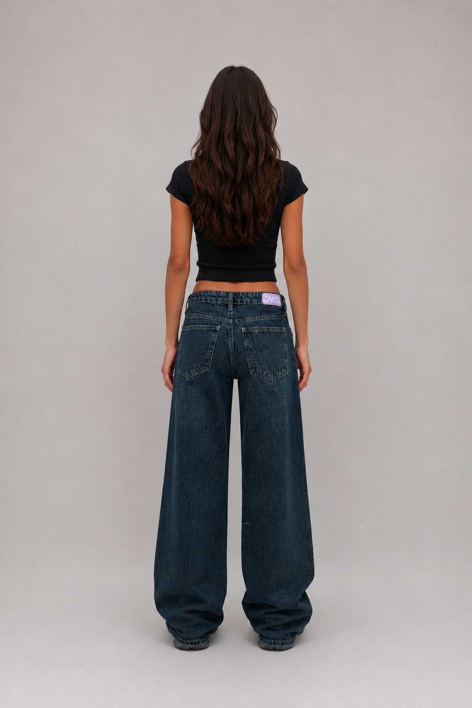 Ultra Baggy Low-Waist Vintage Blue Jeans