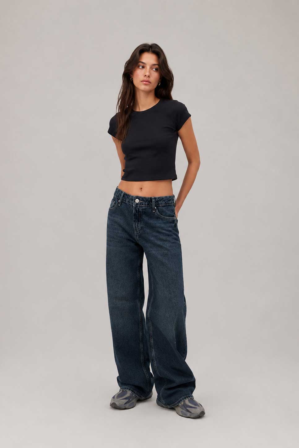 Ultra Baggy Low-Waist Vintage Blue Jeans