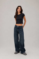 Ultra Baggy Low-Waist Vintage Blue Jeans