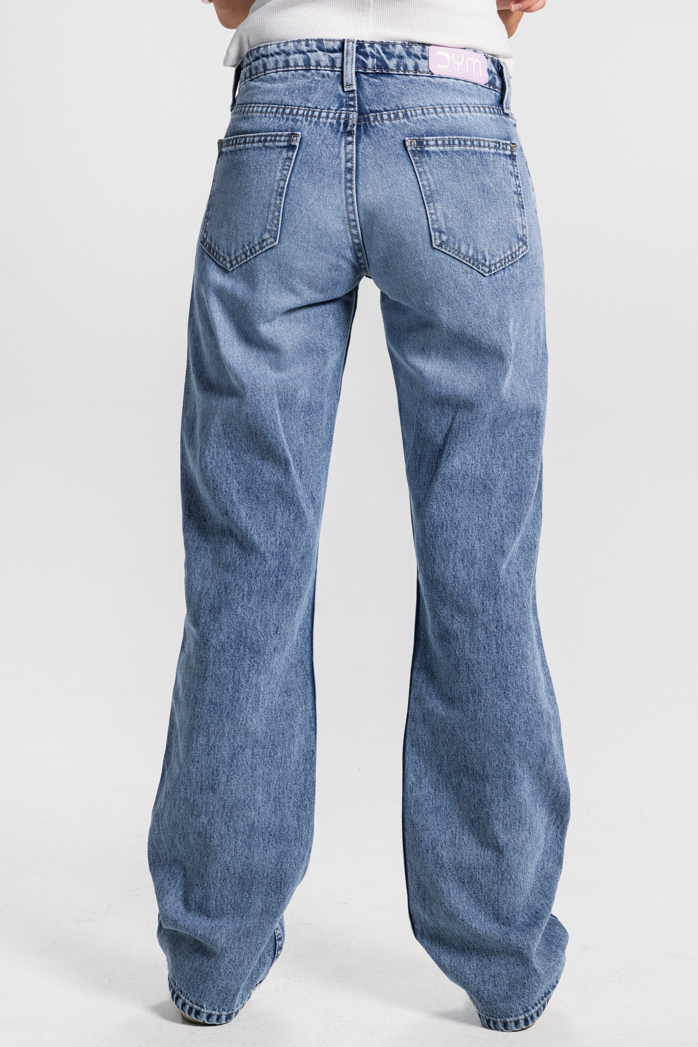 Straight – Low-Waist Mid Blue Jeans