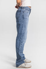 Straight – Low-Waist Mid Blue Jeans