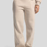 Wide-Leg Sweatpants – Beige