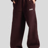 Wide-Leg Sweatpants – Burgundy