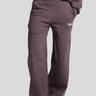 Wide-Leg Sweatpants – Dark Mauve