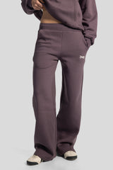 Wide-Leg Sweatpants – Dark Mauve