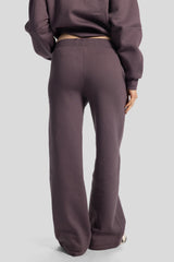 Wide-Leg Sweatpants – Dark Mauve